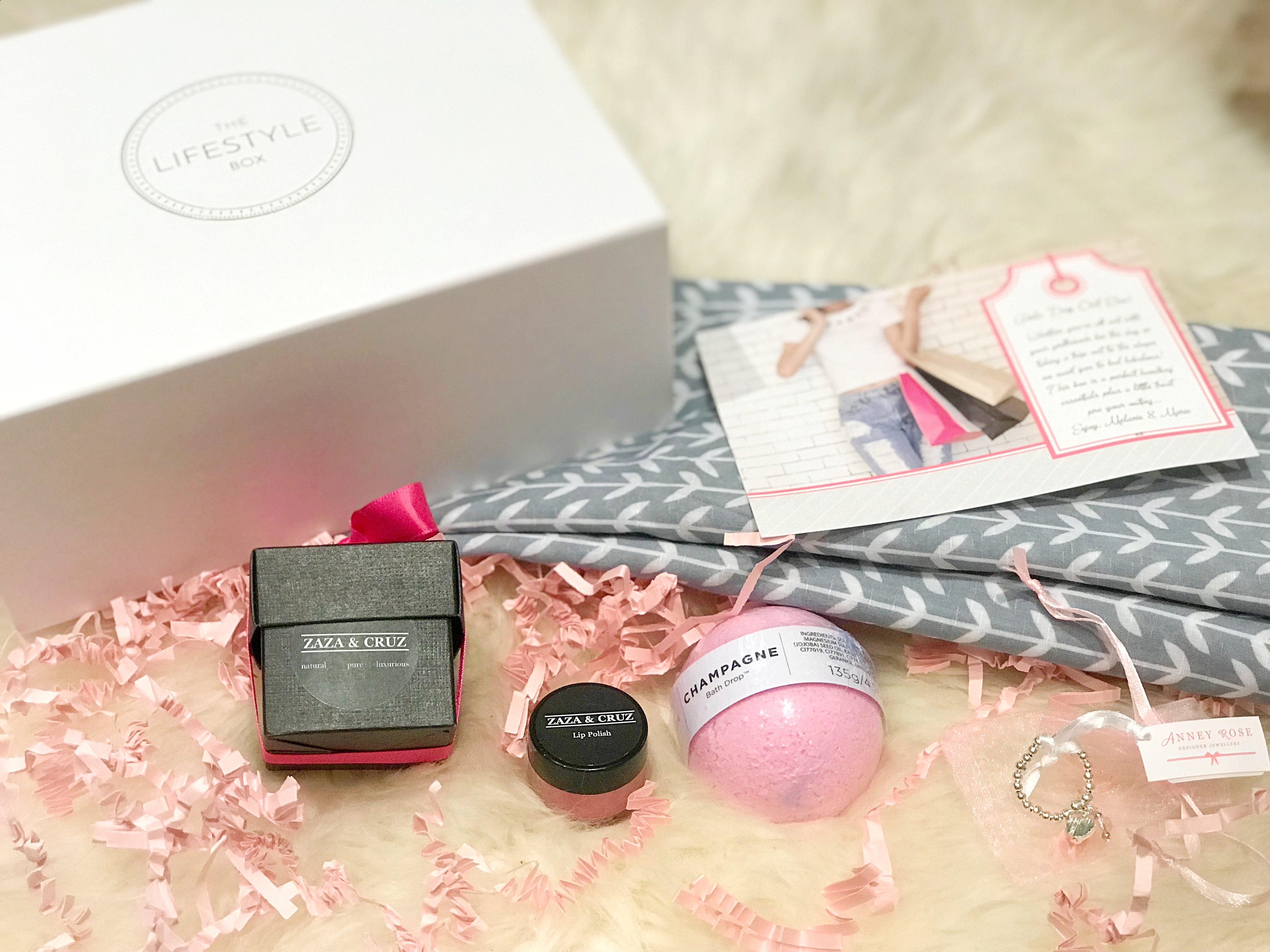 The Lifestyle subscription box self care items